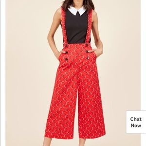 NWT Modcloth Ladybug pants and suspender set